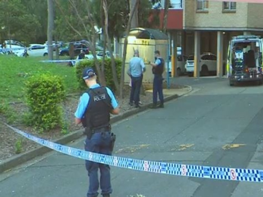 A man has been charged with murder after a 67-year-old was allegedly stabbed to death at Roosevelt Ave, Riverwood overnight. Picture: Nine News