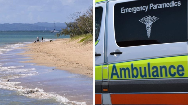 A man was taken to hospital after nearly drowning off the Esplanade in Urangan on January 19.