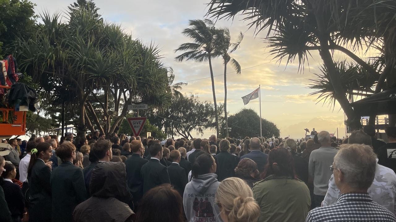 Thousands withstood rain showers to attend a moving Dawn Service at Bargara.