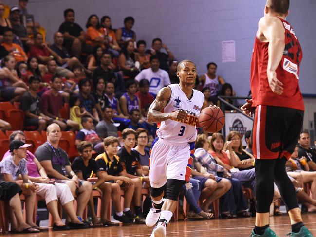 Jerome Randle displayed his brilliant skills for Adelaide 36ers during some NBL pre-season games against Illawarra Hawks in Darwin in August, 2016. Picture: Justin Kennedy