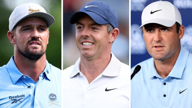 Bryson DeChambeau, Rory McIlroy and Scottie Scheffler are contenders to win the PGA Championship.