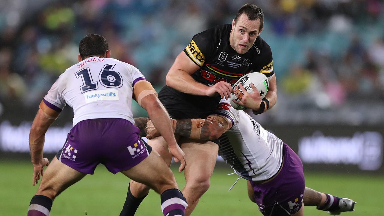 Isaah Yeo wants to re-sign with Penrith despite interest from Trent Barrett’s Bulldogs. Picture: Mark Kolbe/Getty Images