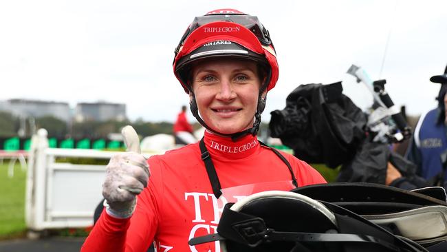 Jamie Melham rode Mazu to win last start. Rachel King gets the job on Saturday in the Doomben 10,000. Picture: Getty Images