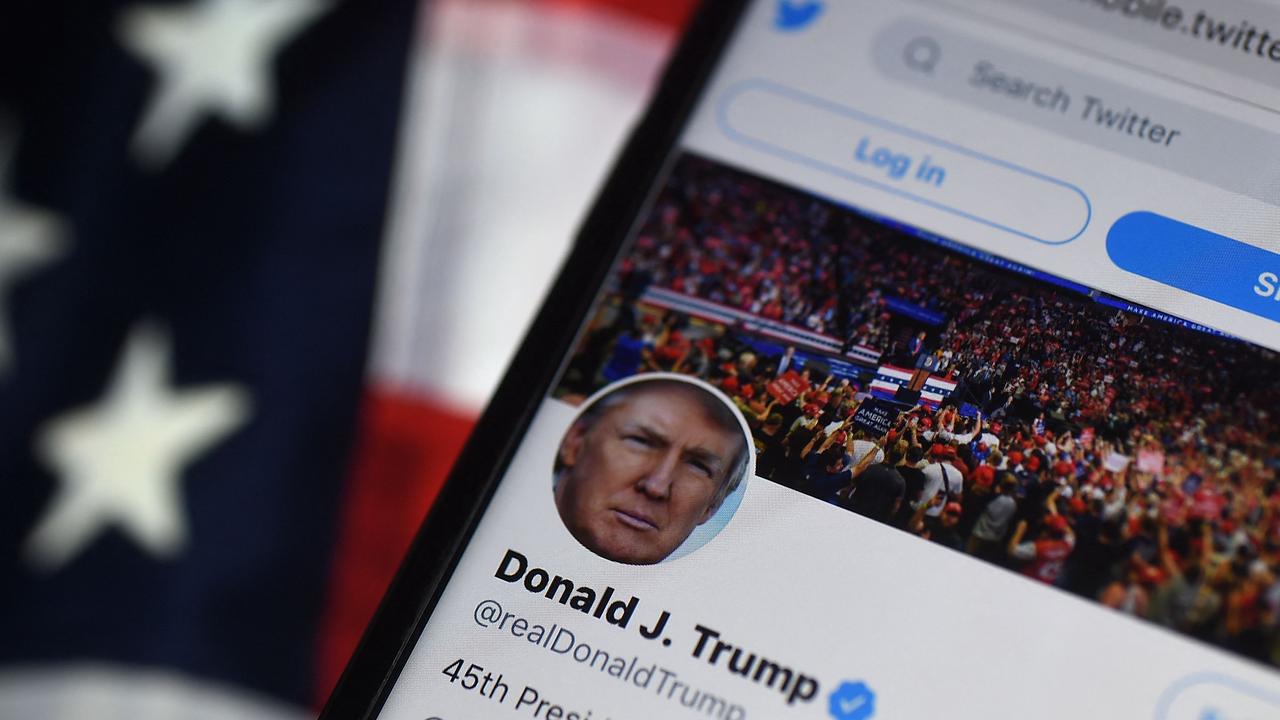 Trump was banned from Twitter following the events at the US Capitol on January 6, 2021. Picture: Olivier Douliery/AFP