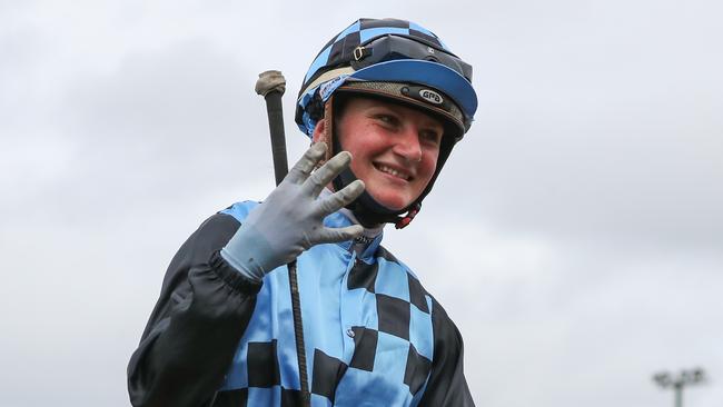 Jamie Kah had a big day out on Cox Plate day, riding four winners. Picture: Getty Images