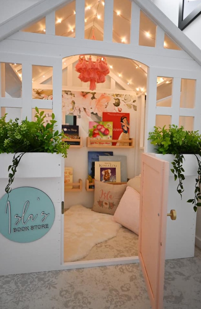 … this enchanted book store for her one-year-old daughter. Picture: Facebook/KmartHacks&amp;Decor