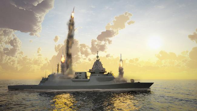 Evolved Hunter Class design for guided missile frigate. Supplied by BAE Systems Australia