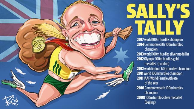 Sally Pearson’s legendary career. Picture: Boo Bailey