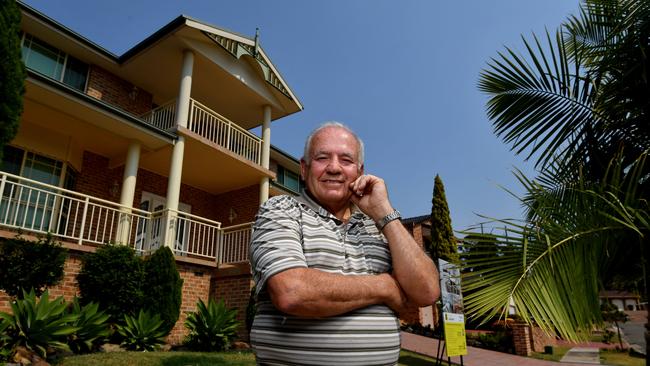 Homeowner George Penza outside his western Sydney property. Picture: Sam Mooy