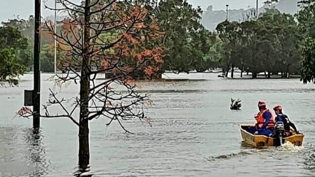 SES crews have been busy in Lismore responding to flash flooding.