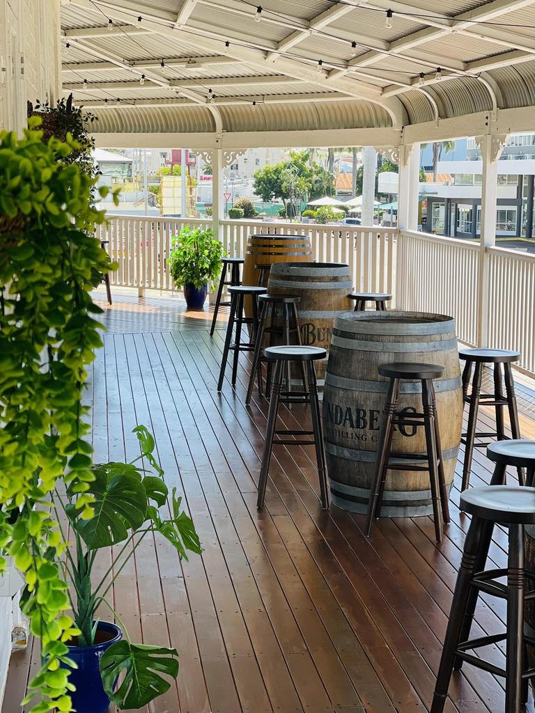 The upper balcony of The Empire Hotel offers a great view towards Palmer St. Picture: The Empire Hotel.