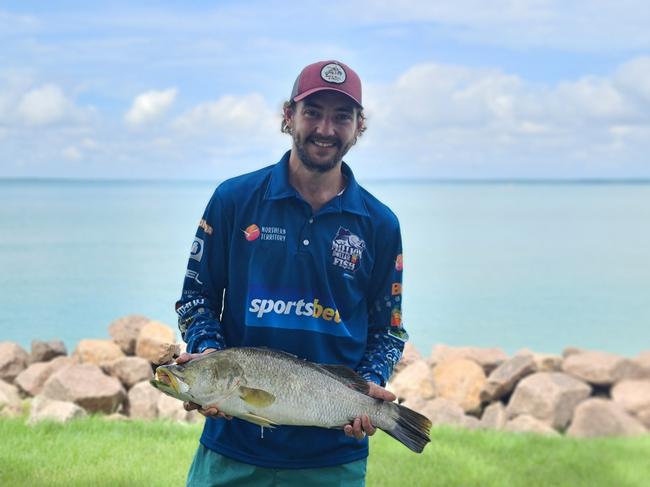 Jarryd Price is now $10,000 richer after catching one one wealthy barra. Picture: Supplied.