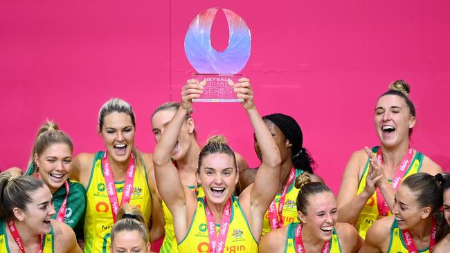 Liz Watson will lead Australia’s Diamonds into the Commonwealth Games. Picture: Getty