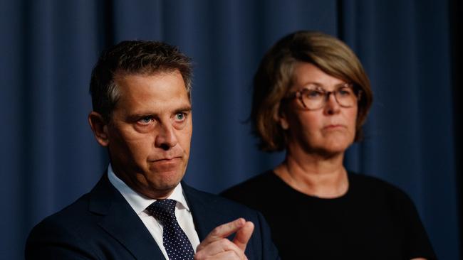 NSW Health Minister Ryan Park with NSW Health secretary Susan Pearce. Picture: NewsWire / Nikki Short