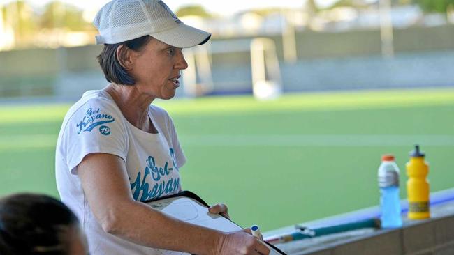 Lisa Morgan is coaching two teams in the Rockhampton A-grade competition. Picture: Paul Braven GLA150615HOCKEY