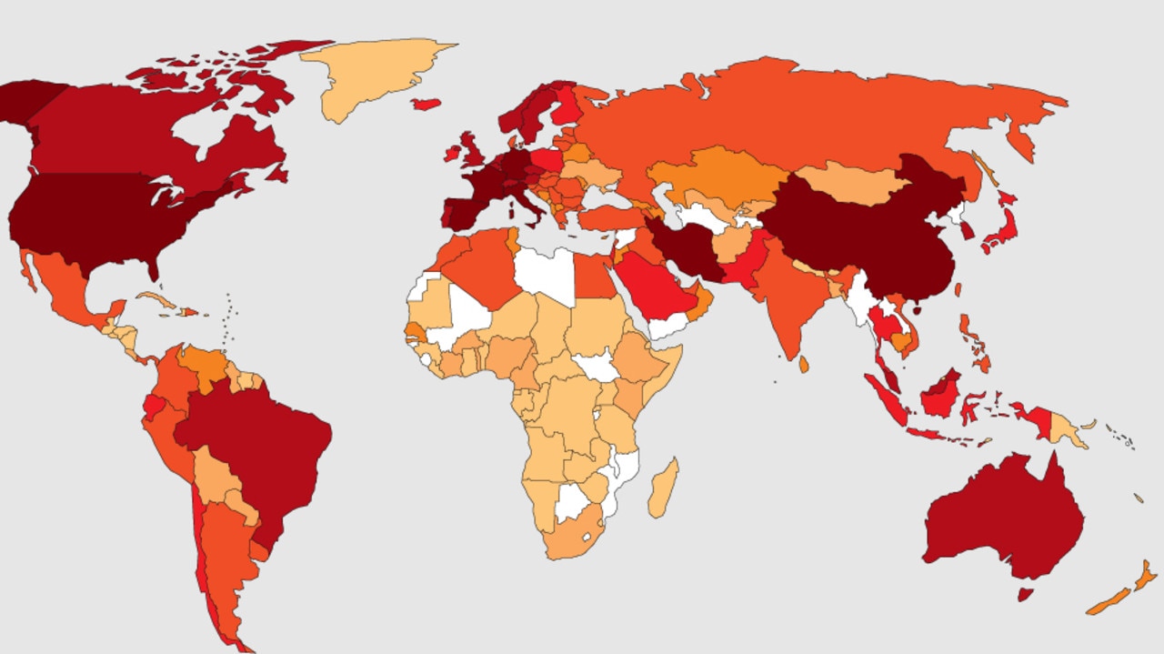 Coronavirus: Almost every country now infected by COVID-19 | news.com ...