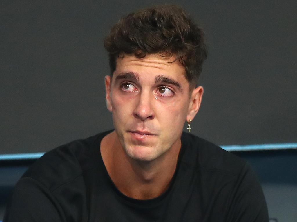 The emotion was written all over Kokkinakis’ face.