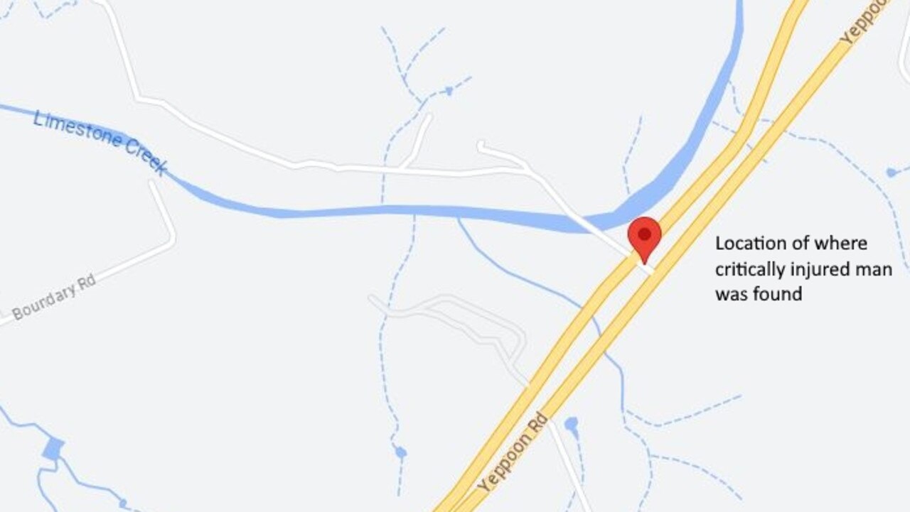 A map showing where a man's body was found with a fatal gunshot to the neck along the Rockhampton-Yeppoon Road at the Access 3 u-turn spot, in Norman Gardens, by a member of the public about 3.43am on November 17, 2023.