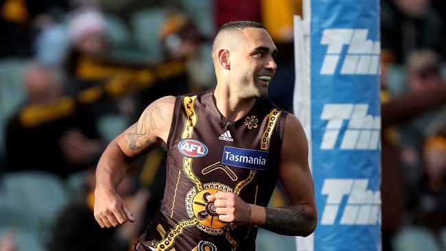 Shaun Burgoyne is confident he can get to his historic 400-game milestone. Picture: James Elsby/Getty Images