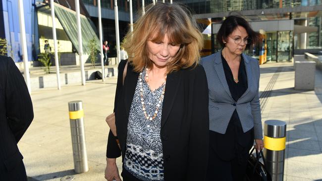 Senior TAL executive Loraine van Eeden leaves the royal commission hearings in Melbourne this week. Picture: AAP