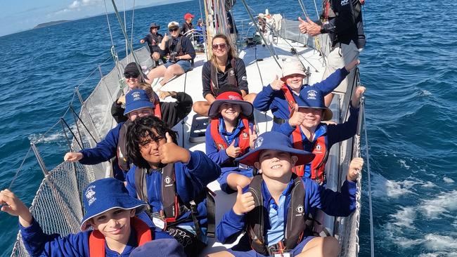 Students from the Glenella State School in Mackay, Queensland. Picture: Supplied