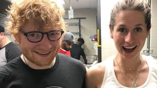 Ed Sheeran and Cherry Seaborn are engaged. Picture: Picture:  fatonedogs /FacebookSource: https://www.facebook.com/fatonedogs/photos/a.623688731173881.1073741829.449710041905085/646419388900815/?type=3&theater