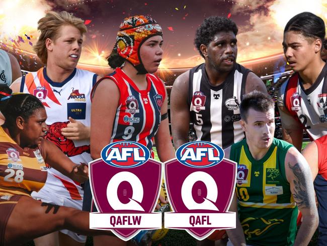 QAFL, QAFLW coaches nominate. Pictures: Highflyer Images and Brooke Sleep Media.