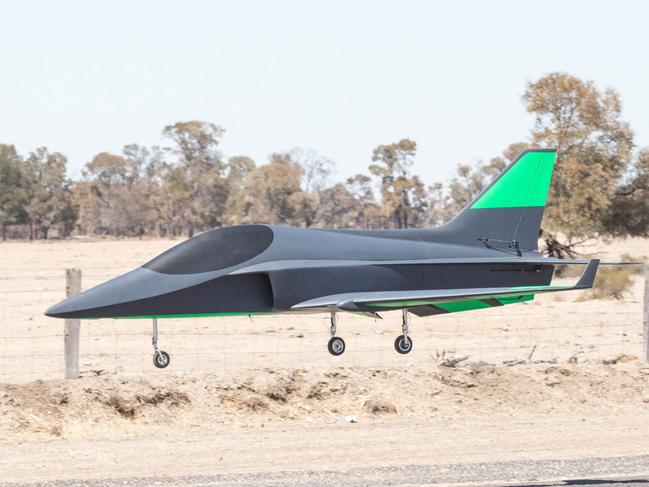 Photos of Boeing testing drones. Picture: Supplied