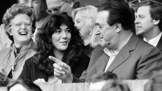 Robert Maxwell and his daughter Ghislaine in 1984.