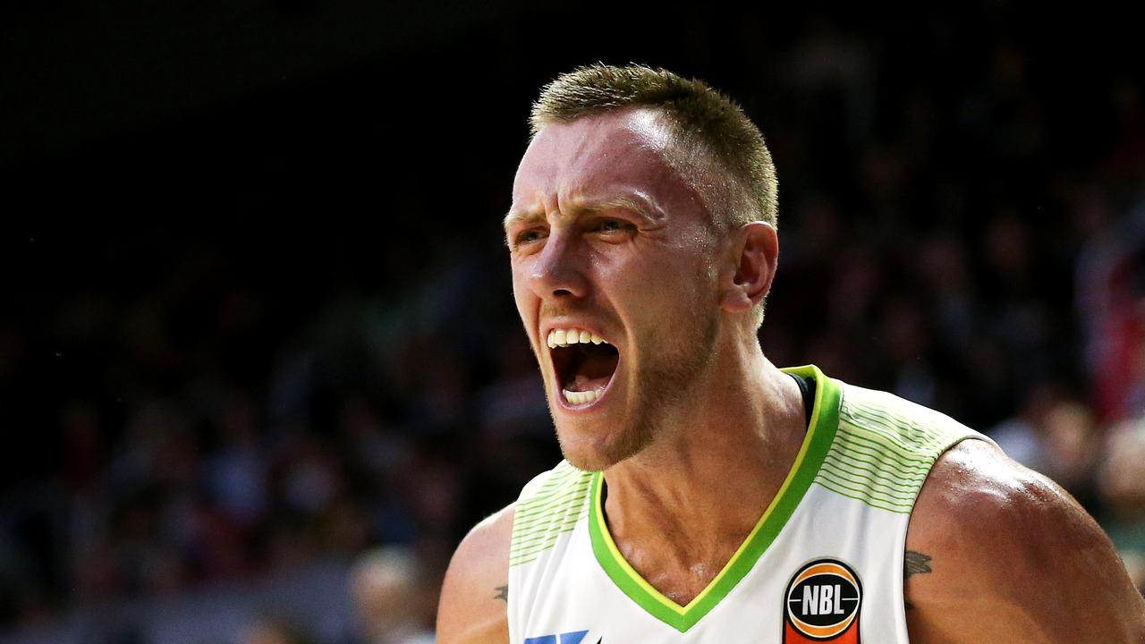 WOLLONGONG, AUSTRALIA - APRIL 01: Mitch Creek of the Phoenix reacts during the round 12 NBL match between the Illawarra Hawks and the South East Melbourne Phoenix at WIN Entertainment Centre, on April 01, 2021, in Wollongong, Australia. (Photo by Brendon Thorne/Getty Images)