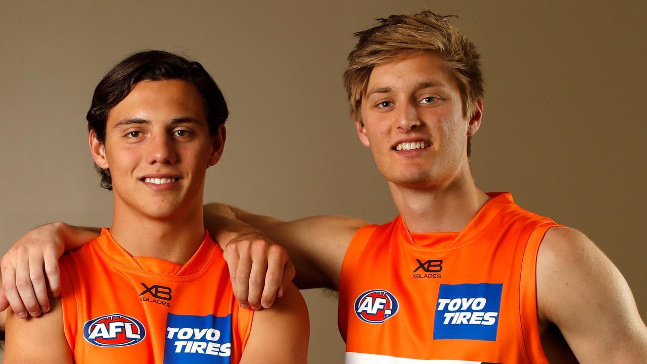 Jye Caldwell is set to miss Round 1 for the Giants, but Jackson Hately is a chance to face Essendon.