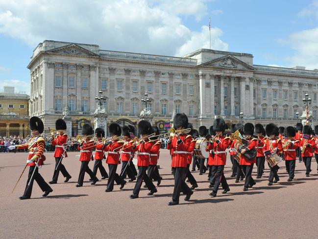 London, UK - July, 10th 2009: British guards bandsmen parade outside Buckingham Palace as part of the daily changing the guard ceremony . Royal residence. Picture: iStock