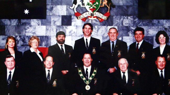 The final Albert Shire Council in 1994. Mr Craig is seated, second from right.