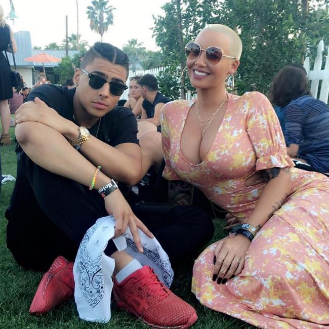 Coachella 2016 on social media... Quincy and Amber Rose. Picture: Instagram