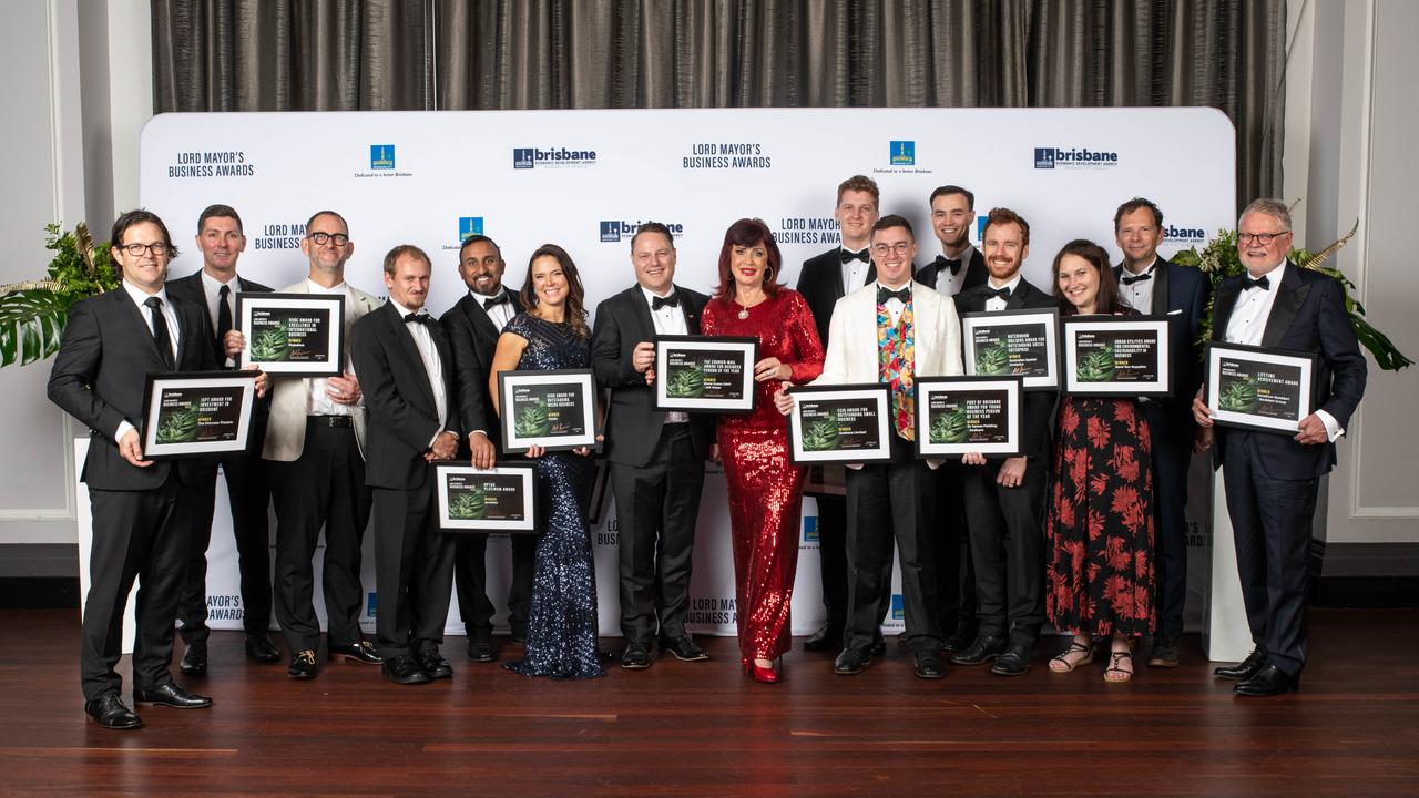 Winners of the Lord Mayor's Business Awards. Picture: Supplied