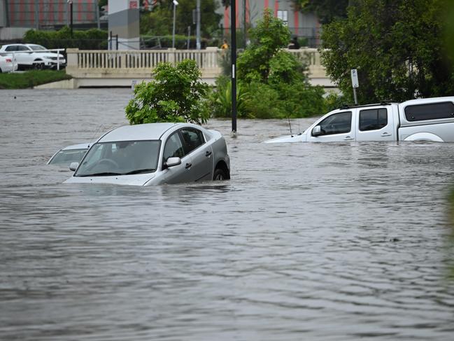 Flash flooding in Hanlon Park.