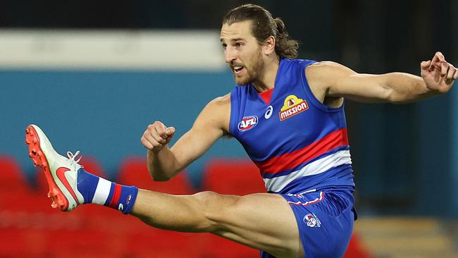 Marcus Bontempelli may have launched the Bulldogs into the finals Picture: Michael Klein