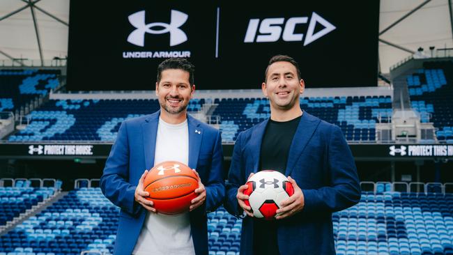 Under Armour Oceania managing director Fernando Reani and ISC Sport CEO and managing director Jason Schulman.