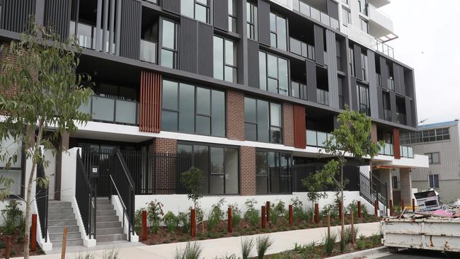 The finished Kogarah apartment building. Picture: Richard Dobson