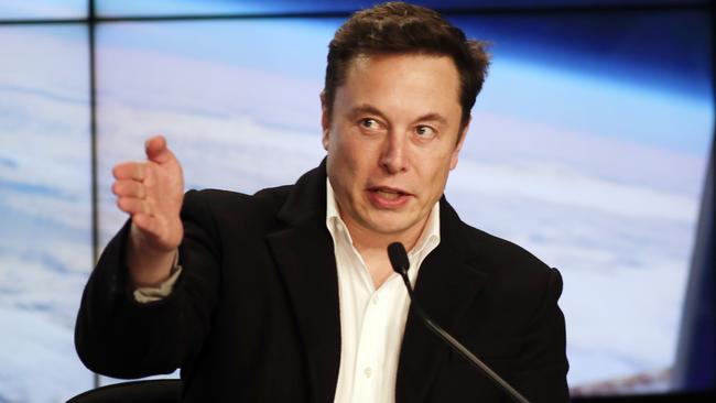 Elon Musk, CEO of SpaceX, at the Kennedy Space Centre in Florida. Picture: AP.