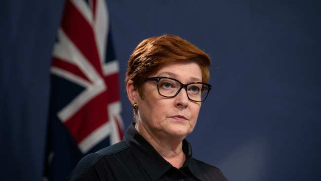Foreign Minister Marise Payne reiterated the Australian government's "support" for Ukraine's sovereignty and the people of Ukraine. Picture: NCA NewsWire / Flavio Brancaleone