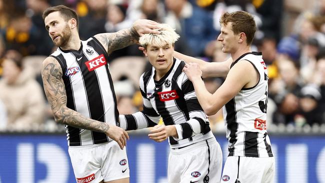 Jack Ginnivan of the Magpies. Photo by Darrian Traynor/Getty Images