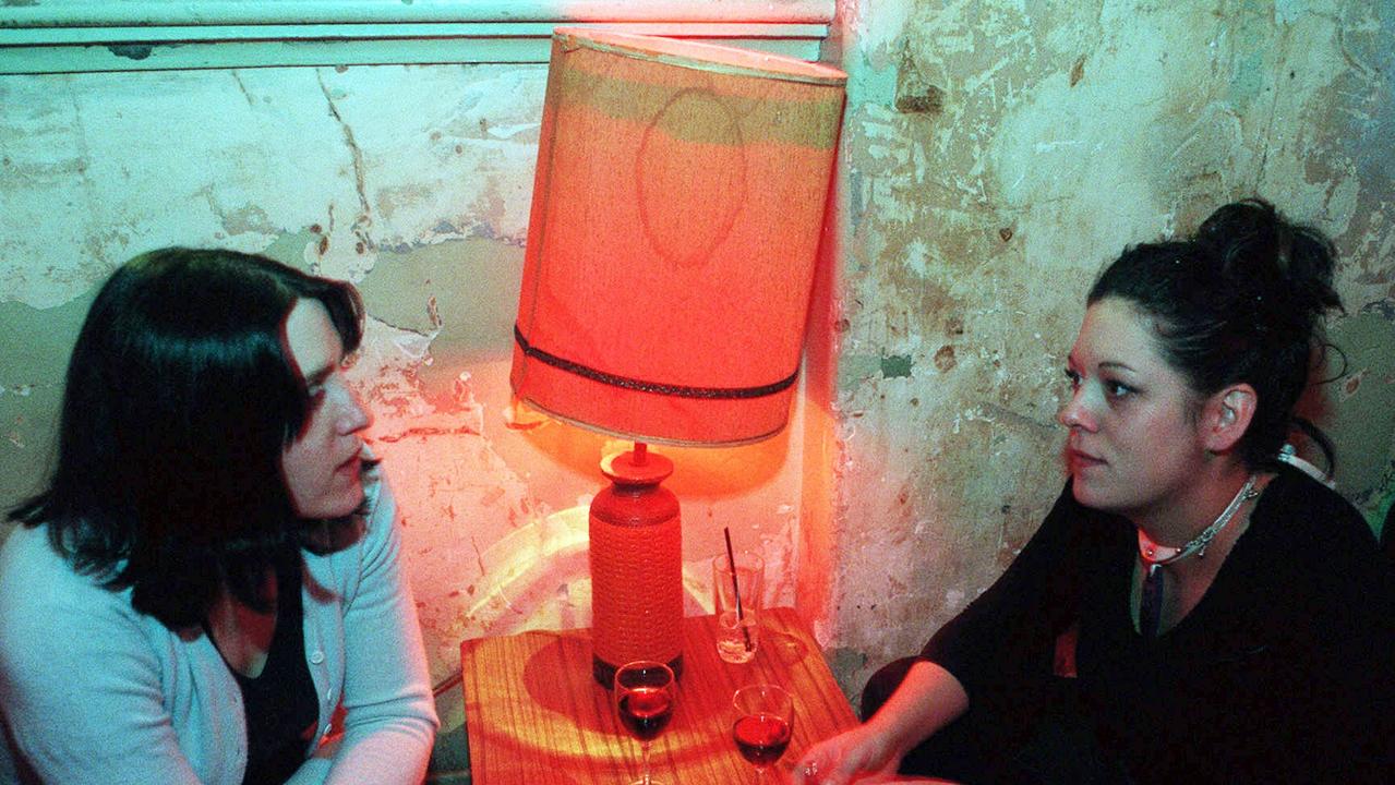 Gaelene Boyle and Corinna McLaine at Revolver, Chapel Street, in 1999.