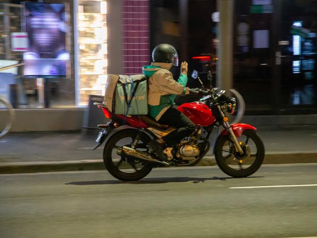 Various food delivery services will pick up grocery items. Picture: Damian Hofman