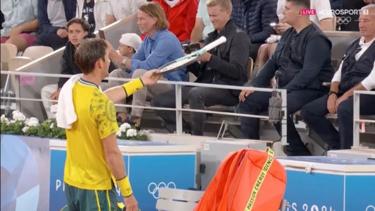 Matthew Ebden saw the funny side of his resounding loss. Picture: Eurosport