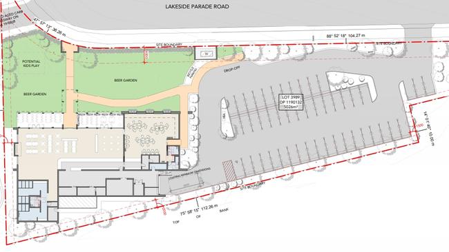 Architectural plans for the proposed Jordan Springs Tavern. Picture: Supplied