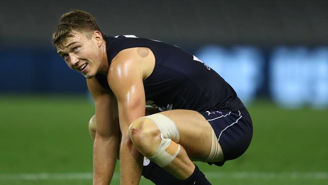 Patrick Cripps had a trying first half. Australia. Picture: Getty Images