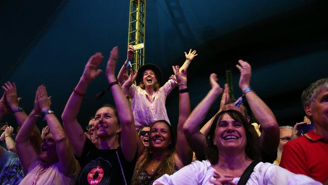 Revellers at Bluesfest, Byron Bay last Easter. Picture: Jane Dempster