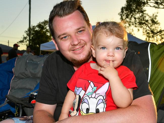 Lismore Christmas Carols: Dad Dylan Rose with his daughter Addison