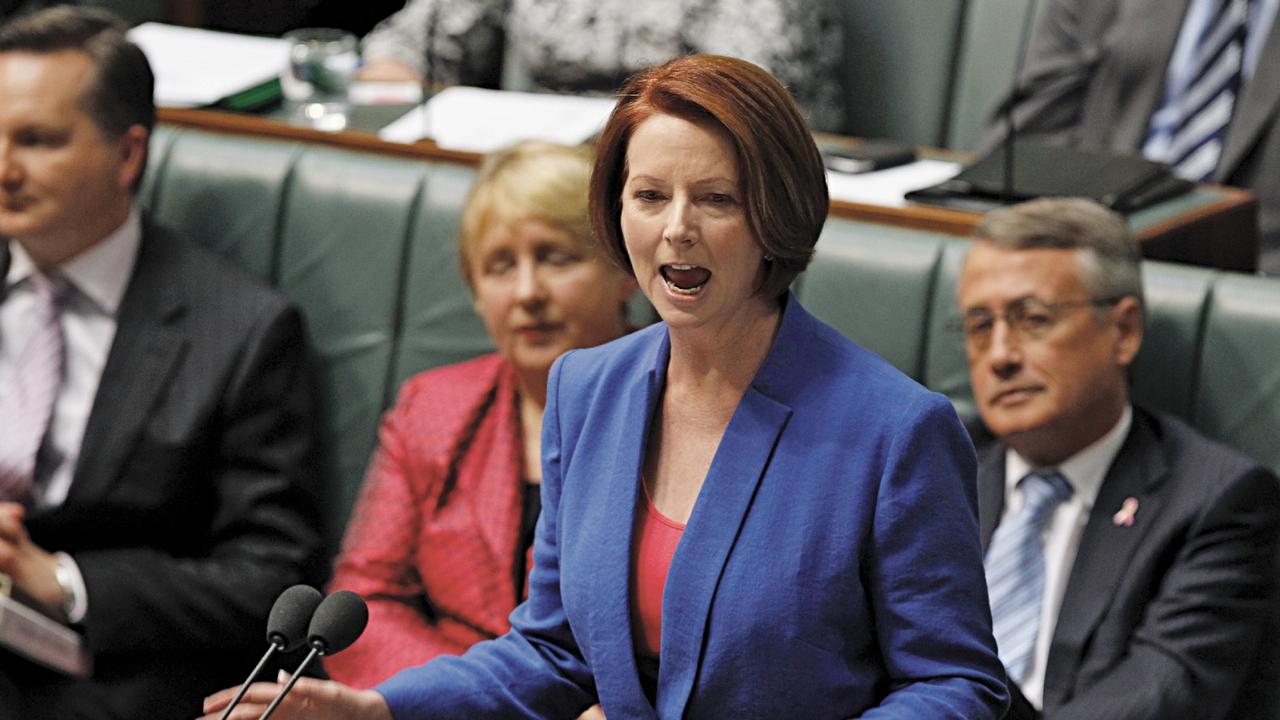 The first female prime minister of Australia, Julia Gillard, talks ...